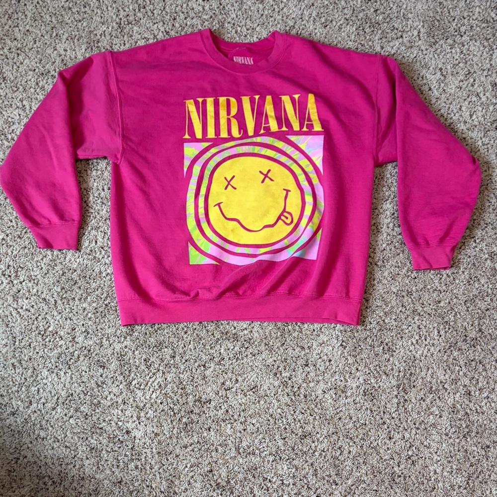 Altar’d State Pink Nirvana Crewneck